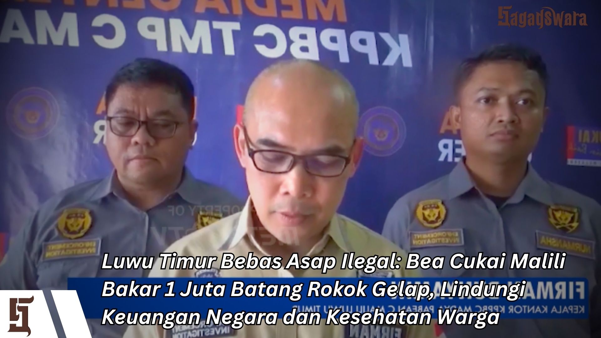 Luwu Timur Bebas Asap Ilegal: Bea Cukai Malili Bakar 1 Juta Batang Rokok Gelap, Lindungi Keuangan Negara dan Kesehatan Warga