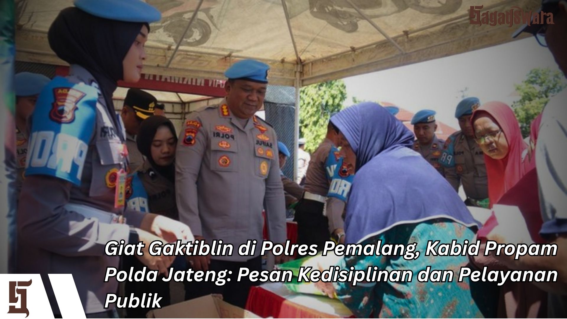 Giat Gaktiblin di Polres Pemalang, Kabid Propam Polda Jateng: Pesan Kedisiplinan dan Pelayanan Publik