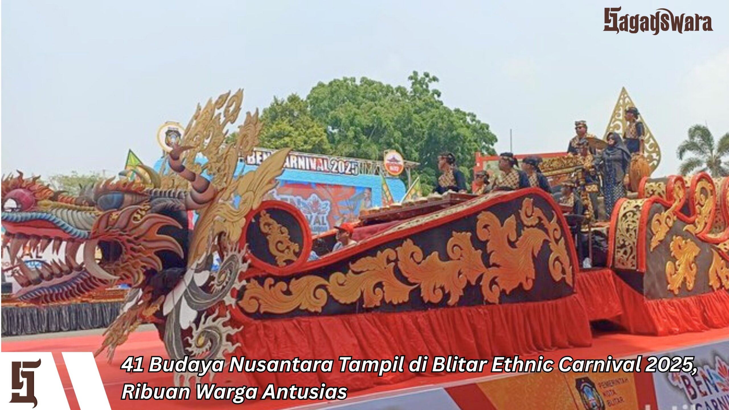 41 Budaya Nusantara Tampil di Blitar Ethnic Carnival 2025, Ribuan Warga Antusias