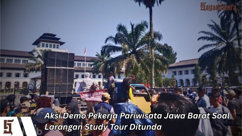 Aksi Demo Pekerja Pariwisata Jawa Barat Soal Larangan Study Tour Ditunda